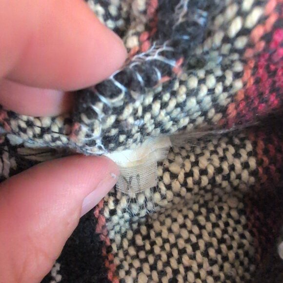 Vintage Green Baja-Style Woven Hoodie Pullover XL (Women) - Picture 3 of 8